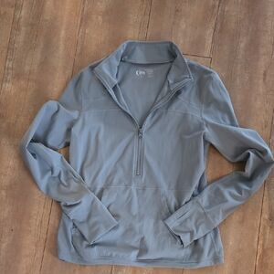 ZYIA Active Charcoal Quarter-Zip Top